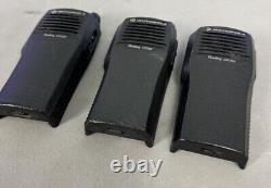 LOT of 3 (Three) Motorola CP200 Two-Way Radio AAH50RDC9AA2AN No Batteries/Ant