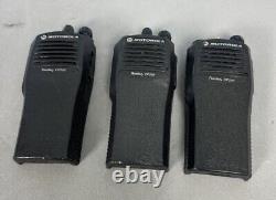 LOT of 3 (Three) Motorola CP200 Two-Way Radio AAH50RDC9AA2AN No Batteries/Ant