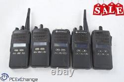 LOT of 5 Motorola CP185 Two Way Radio AAH03RDF8AA7AN FCC ID AZ489FT4883