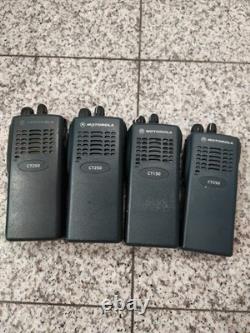 Lot 4 Motorola CT250 and CT150 Two-Way Radio Tested working