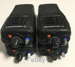 Lot (4) Motorola HT750 AAH25SDC9AA3AN 16CH Portable Two Way Radio Full Tested