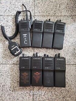 Lot 8 Motorola HT 1000 Two-Way Radio H01RDC9AA3CN/ H01RDC9AA3DN/H01SDC9AA3DN
