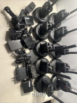 Lot Of 10 Motorola Mag One BPR40 Two-Way Radio-AAH84KDS8AA1AN Full Set