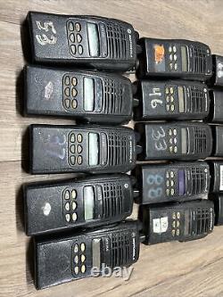 Lot Of 20 MOTOROLA HT1250 AAH25KDF9AA5AN 128-Channels Portable Two-Way Radio