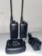Lot Of 2 Motorola Cp110 Two Way Radios Uhf 2 Ch New Batteries & 1 Charger