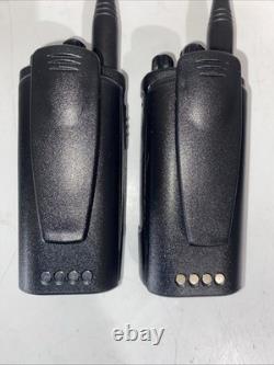Lot Of 2 MOTOROLA CP110 Two Way Radios UHF 2 CH New Batteries & 1 Charger