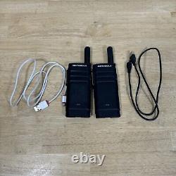 Lot Of 2 Motorola SL300 Black Wireless 99-Channels Portable Two-Way Radio Works