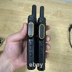 Lot Of 2 Motorola SL300 Black Wireless 99-Channels Portable Two-Way Radio Works