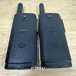 Lot Of 2 Motorola SL300 Black Wireless 99-Channels Portable Two-Way Radio Works
