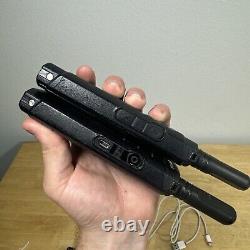 Lot Of 2 Motorola SL300 Black Wireless 99-Channels Portable Two-Way Radio Works