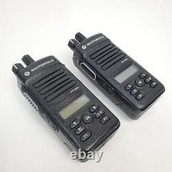 Lot Of 2x Motorola XPR 3500e UHF Portable Two Way Radio with Battery & Antenna