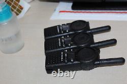 Lot Of 3Motorola CLS1110 Two-Way Radios with Battery Charger Belt Clip