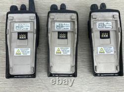 Lot Of 3 Motorola Radius Cp200 Two-way Uhf Radios Aah50rdc9aa2an 16 Channel