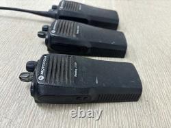 Lot Of 3 Motorola Radius Cp200 Two-way Uhf Radios Aah50rdc9aa2an 16 Channel