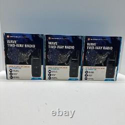 Lot Of 3 Motorola Two Way Radio TLK 100 Wave HK2112A