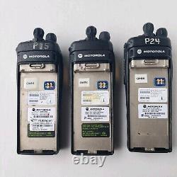 Lot Of 3 Motorola XTS2500 UHF Portable Digital Two Way Radios H46KDD9PW5AN AS IS