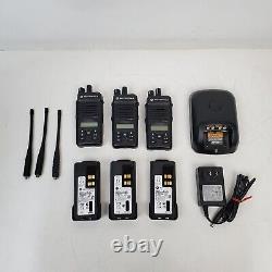 Lot Of 3x Motorola XPR 3500e UHF Portable Two Way Radio