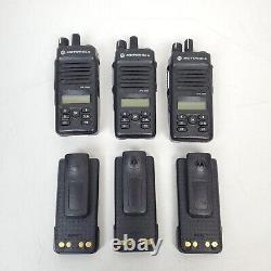 Lot Of 3x Motorola XPR 3500e UHF Portable Two Way Radio