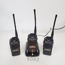 Lot Of 3x Motorola XPR 3500e UHF Portable Two Way Radio