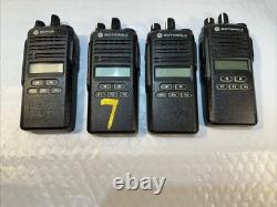 Lot Of 4 Motorola CP185 Two Way Radio AAH03RDF8AA7AN (Radio Only)