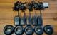Lot Of 5 Mag One By Motorola Bpr40 2-way Radios With Charging Stations- Used