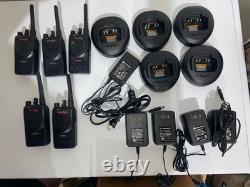 Lot Of 5 Motorola Mag One BPR40 Two-Way Radio UHF AAH84RCS8AA1AN Full Set