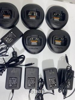Lot Of 5 Motorola Mag One BPR40 Two-Way Radio UHF AAH84RCS8AA1AN Full Set
