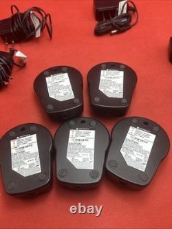 Lot Of 5 Motorola Two-Way Radio Charger HCTN4001A MPN with Power Adapter