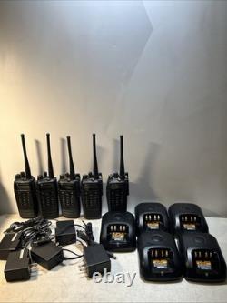 Lot Of 5 Motorola XPR6550 Two-way Radio AAH55QDH9LA1AN (Full Set)
