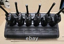 Lot Of 6 Motorola XTS 2500 VHF 136-174 MHz Two Way Radio H46KDD9PW5BN Charger