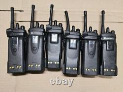 Lot Of 6 Motorola XTS 2500 VHF 136-174 MHz Two Way Radio H46KDD9PW5BN Charger