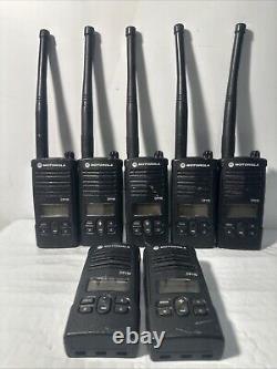 Lot Of 7 Motorola CP110 VHF Radio Two Way H96KCF9AA2AA /No Battery/No Charger