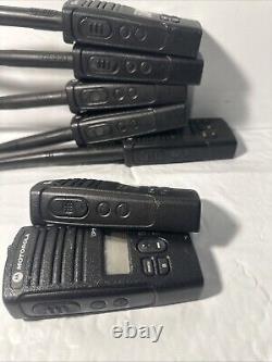 Lot Of 7 Motorola CP110 VHF Radio Two Way H96KCF9AA2AA /No Battery/No Charger