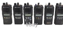 Lot Of 8 Motorola Ht1250-ls Mixed Models Two Way Radio For Parts / As Is