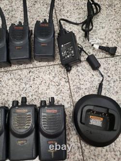 Lot of 10 Mag One by Motorola BPR40 8CH Charger Two-Way Radio / 1pc CHARGE BASE