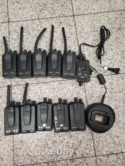 Lot of 10 Mag One by Motorola BPR40 8CH Charger Two-Way Radio / 1pc CHARGE BASE