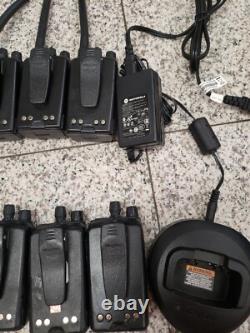 Lot of 10 Mag One by Motorola BPR40 8CH Charger Two-Way Radio / 1pc CHARGE BASE