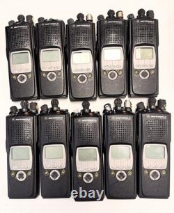 Lot of 10 Motorola XTS5000 700/800Mhz Two Way Radios H18UCF9PW6AN No batteries