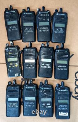 Lot of (12) Motorola CP185 UHF 16Ch 4 Watt Two Way Radios As Is No Battery