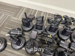 Lot of 14 Mag One Motorola BPR40 8CH Charger Two-Way Radio withCHARGE BASE READ