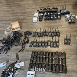 Lot of 22 Motorola HT1250 Two-Way Radios 18 Working, 4 For Part