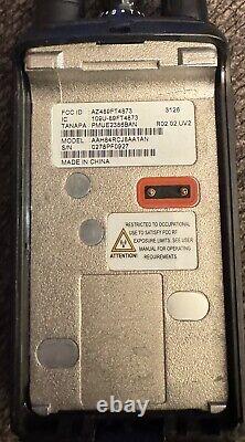 Lot of 2 Motorola BPR40 UHF 16ch radios & (2) Chargers AAH84RCJ8AA1AN