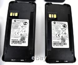 Lot of 2 Motorola CP185 Two Way Radio with Chargers Batteries UHF AAH03 TESTED