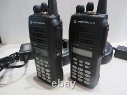Lot of 2 Motorola GP380 UHF 403-470 MHz 16ch Two Way Radios MDH25RDH9AN6AE