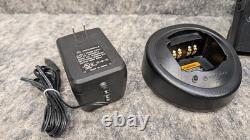 Lot of 2? Motorola HT1250 VHF Two-Way Radios AAH25KDF9AA5AN & Charging Base