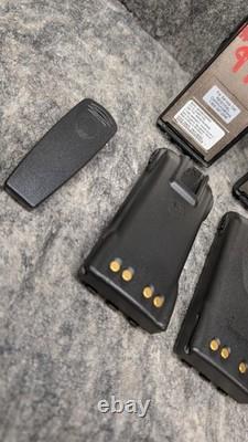 Lot of 2? Motorola HT1250 VHF Two-Way Radios AAH25KDF9AA5AN & Charging Base