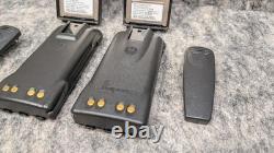 Lot of 2? Motorola HT1250 VHF Two-Way Radios AAH25KDF9AA5AN & Charging Base