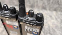 Lot of 2? Motorola HT1250 VHF Two-Way Radios AAH25KDF9AA5AN & Charging Base