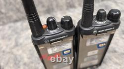 Lot of 2? Motorola HT1250 VHF Two-Way Radios AAH25KDF9AA5AN & Charging Base