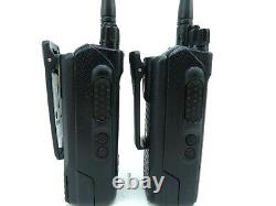 Lot of 2 Motorola MOTOTRBO 3500 UHF Two Way Portable Radios AAH02RDH9JA2AN